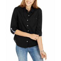 Tommy Hilfiger Women's 'Roll Tab Button Up' Shirt