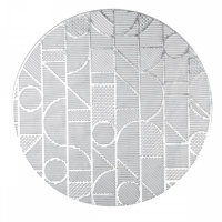 Aulica Silver Geometric Placemat