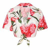 Dolce & Gabbana 'Floral' Kurzärmeliges Hemd für Damen