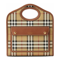 Burberry Women's 'Check-Patterned' Mini Tote Bag