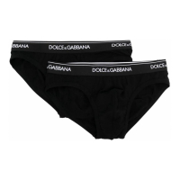 Dolce & Gabbana 'Logo Waistband' Unterhose für Herren - 2 Stücke