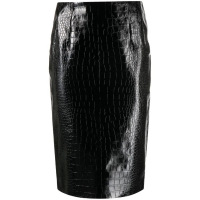 Versace Women's 'Crocodile Embossed' Midi Skirt