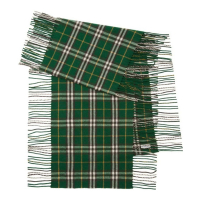 Burberry Women's 'Checked Fringed' Wool Scarf
