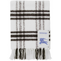 Burberry Women's 'Check Pattern Fringed' Wool Scarf