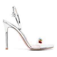 Gianvito Rossi Women's 'Ribbon Crystal-Embellished' High Heel Sandals