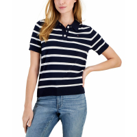 Tommy Hilfiger 'Textured-Stripe' Polohemd für Damen