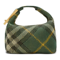 Burberry Women's 'Medium Peg Check-Pattern' Shoulder Bag