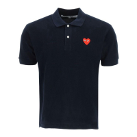 Comme Des Garçons Play Men's 'Heart' Polo Shirt