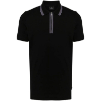 PS Paul Smith Men's 'Striped-Collar' Polo Shirt