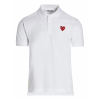 Comme Des Garçons Play Men's 'Logo Patch' Polo Shirt