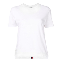 Thom Browne Women's 'Rwb Stripe Relaxed Piqué' T-Shirt