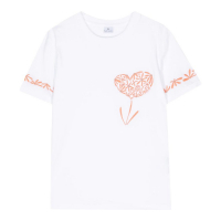 PS Paul Smith Women's 'Floral-Embroidered' T-Shirt