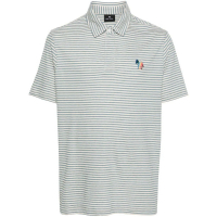 PS Paul Smith Men's 'Zebra Striped' Polo Shirt